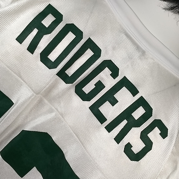 RETRO Aaron Rodgers #12 White NFL jersey, size L, Uncommon! - Picture 10 of 17
